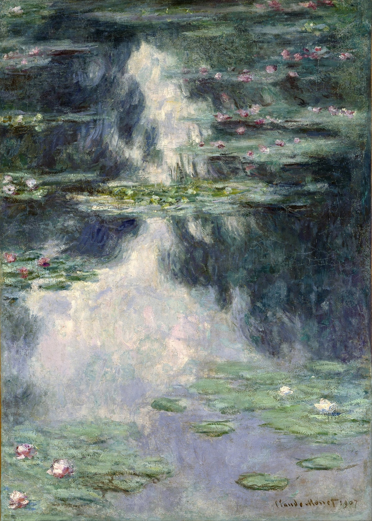 Pond With Water Lilies